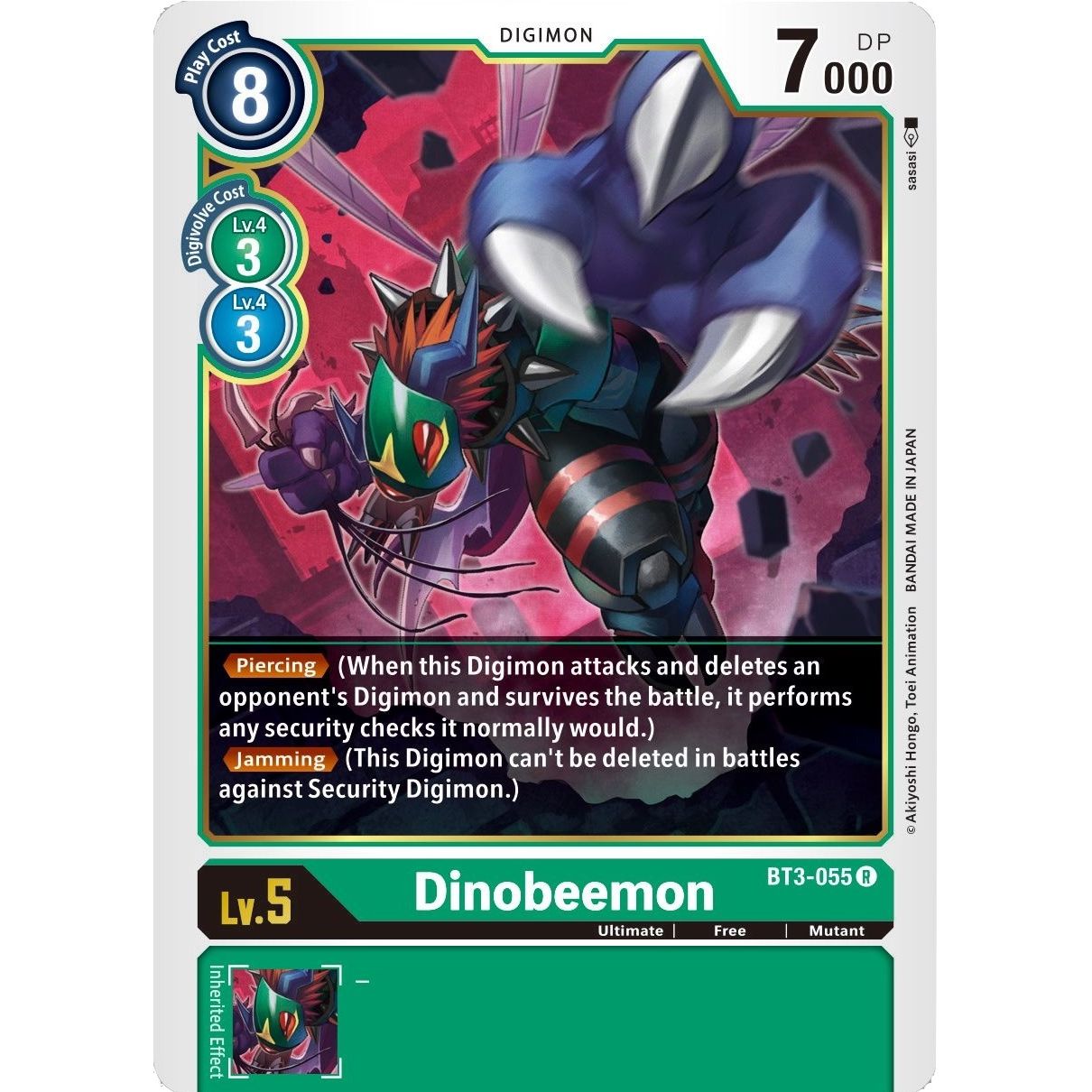 Image for Dinobeemon (BT3-055 R) (BT01-03B) - Digimon Card Game