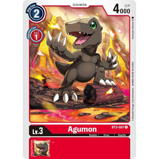 Image for Agumon - BT3-007 (BT3-007 C) (BT01-03B) - Digimon Card Game