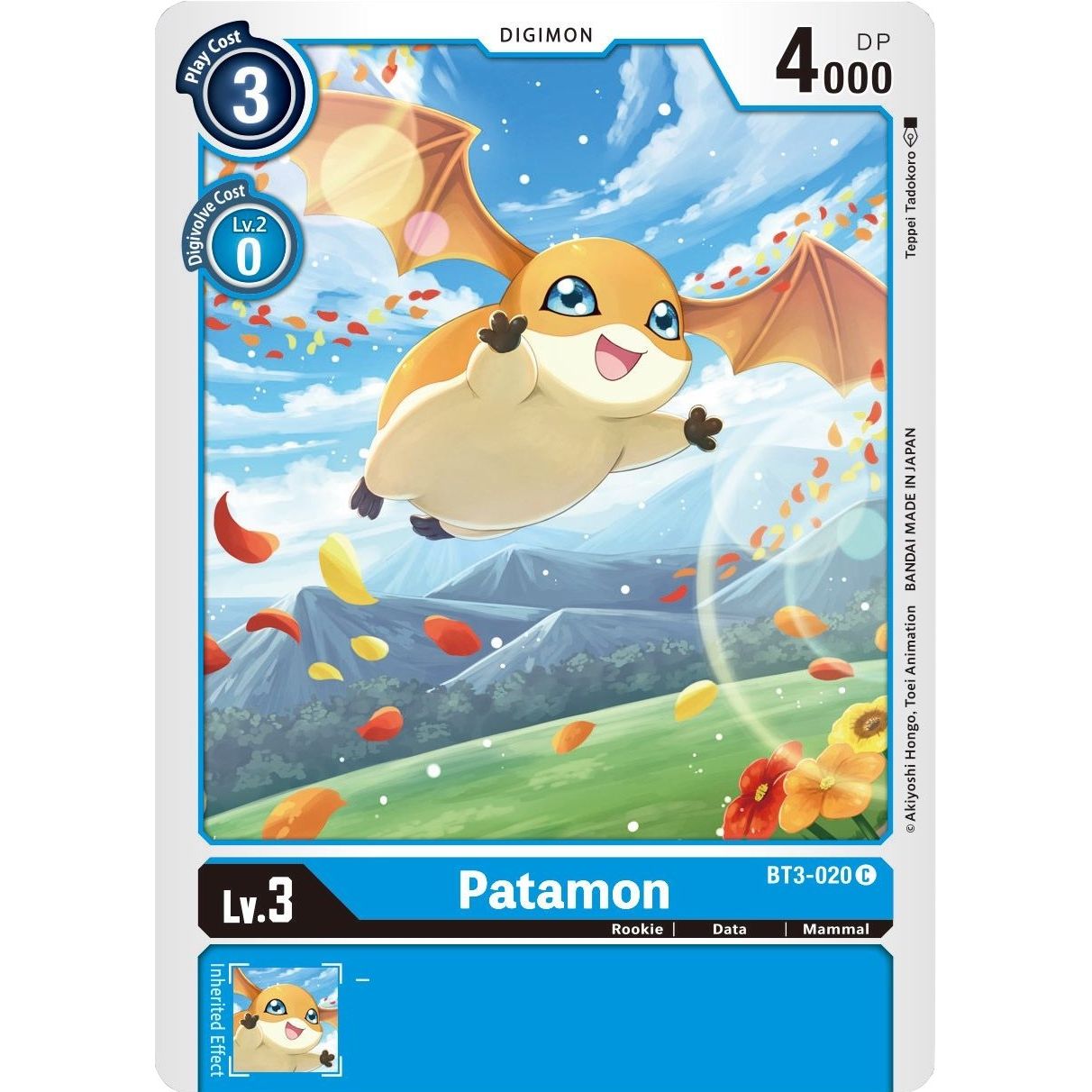 Image for Patamon - BT3-020 (BT3-020 C) (BT01-03B) - Digimon Card Game