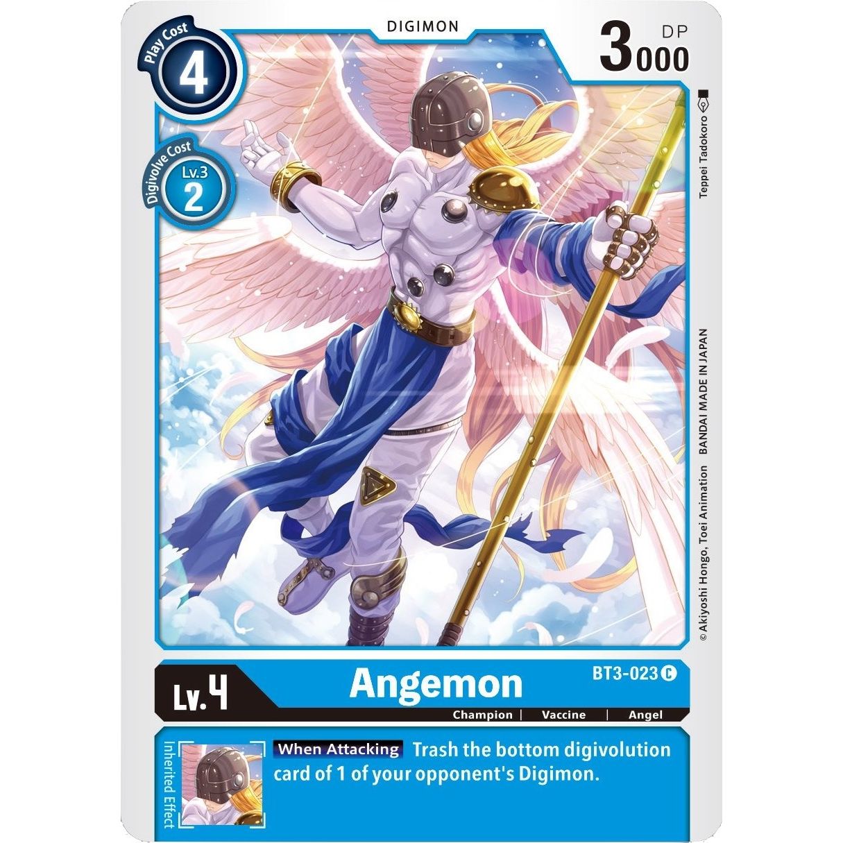 Image for Angemon - BT3-023 (BT3-023 C) (BT01-03B) - Digimon Card Game