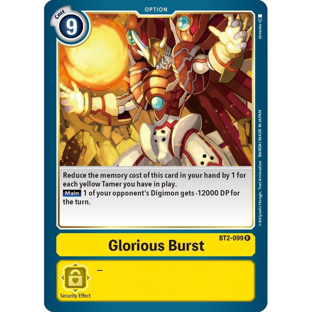 Image for Glorious Burst (BT2-099 R) (BT01-03B) - Digimon Card Game