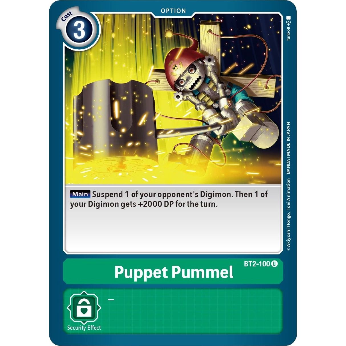 Image for Puppet Pummel (BT2-100 U) (BT01-03B) - Digimon Card Game