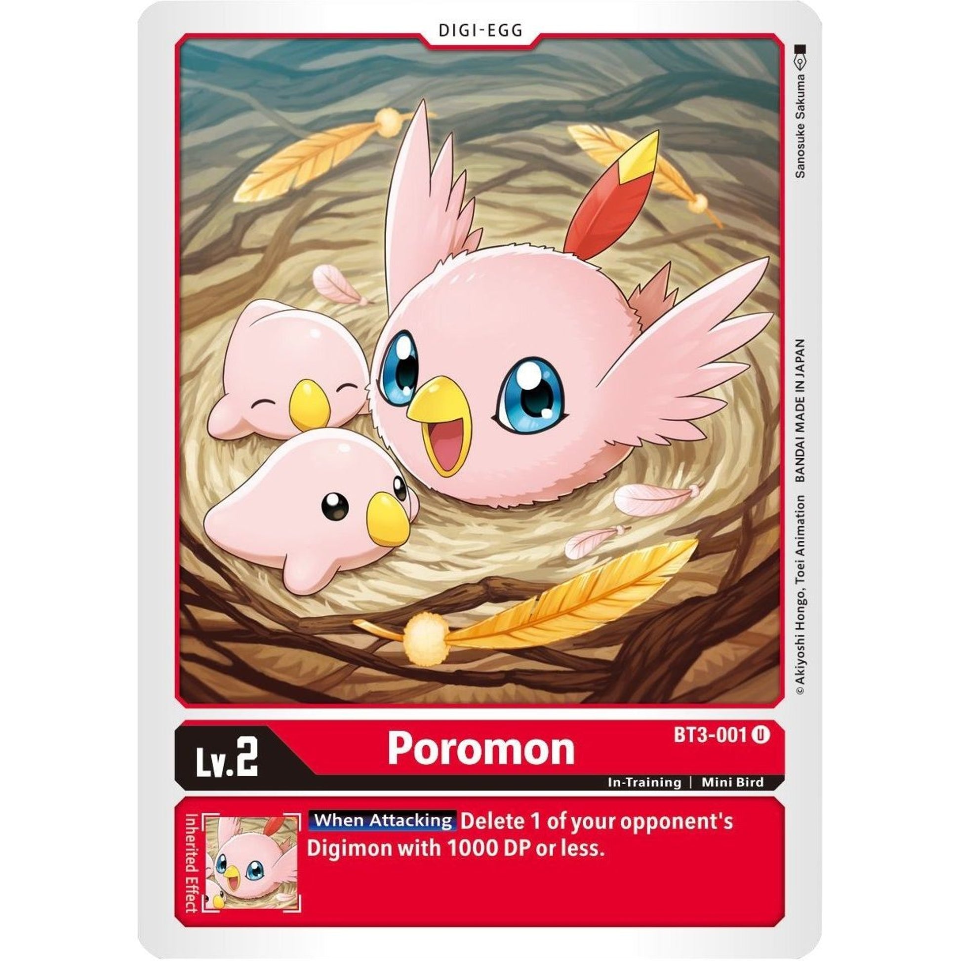 Image for Poromon (BT3-001 U) (BT01-03B) - Digimon Card Game
