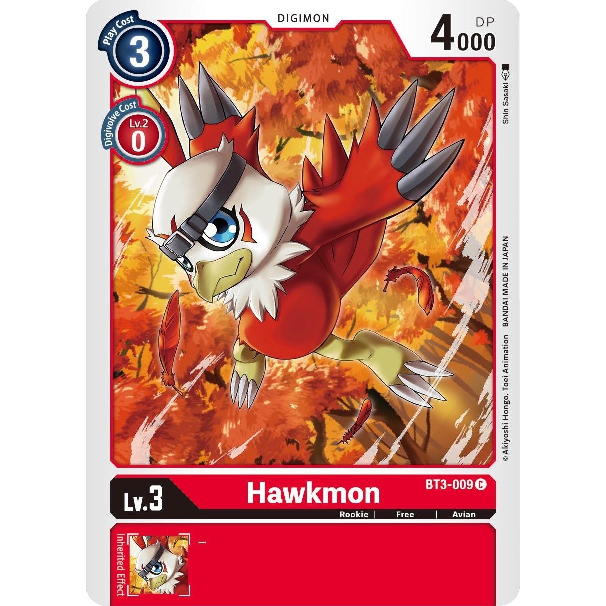 Image for Hawkmon (BT3-009 C) (BT01-03B) - Digimon Card Game