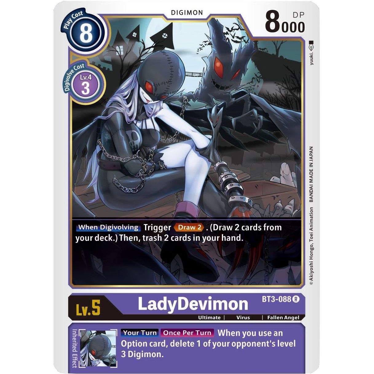 Image for LadyDevimon (BT3-088 R) (BT01-03B) - Digimon Card Game