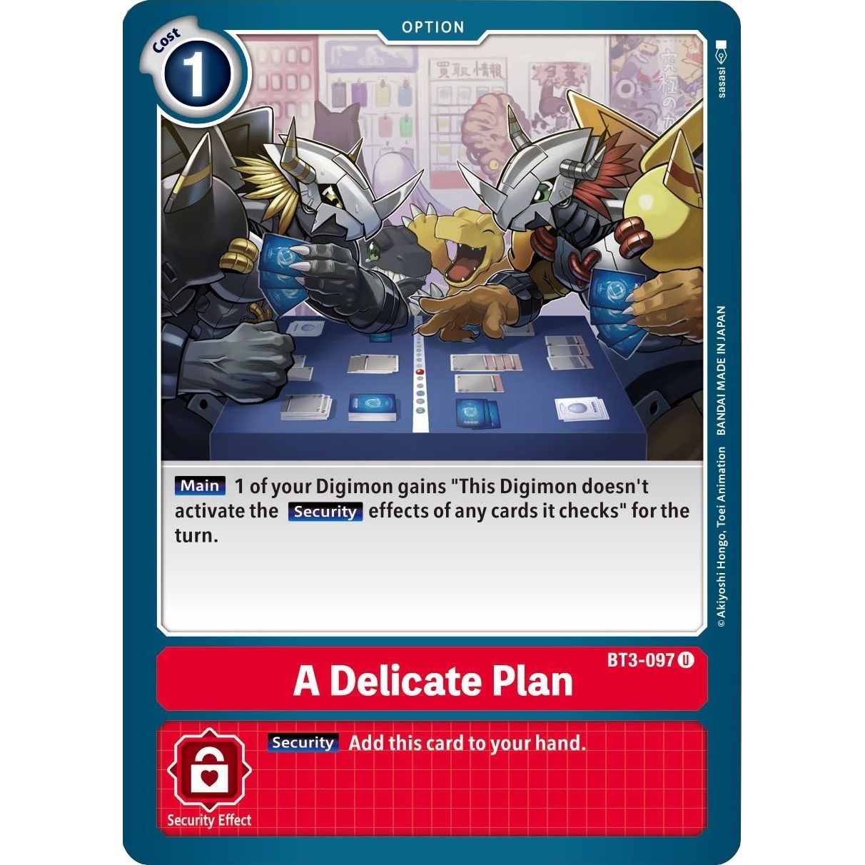 Image for A Delicate Plan (BT3-097 U) (BT01-03B) - Digimon Card Game