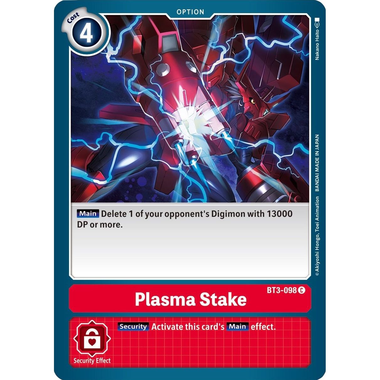 Image for Plasma Stake (BT3-098 C) (BT01-03B) - Digimon Card Game
