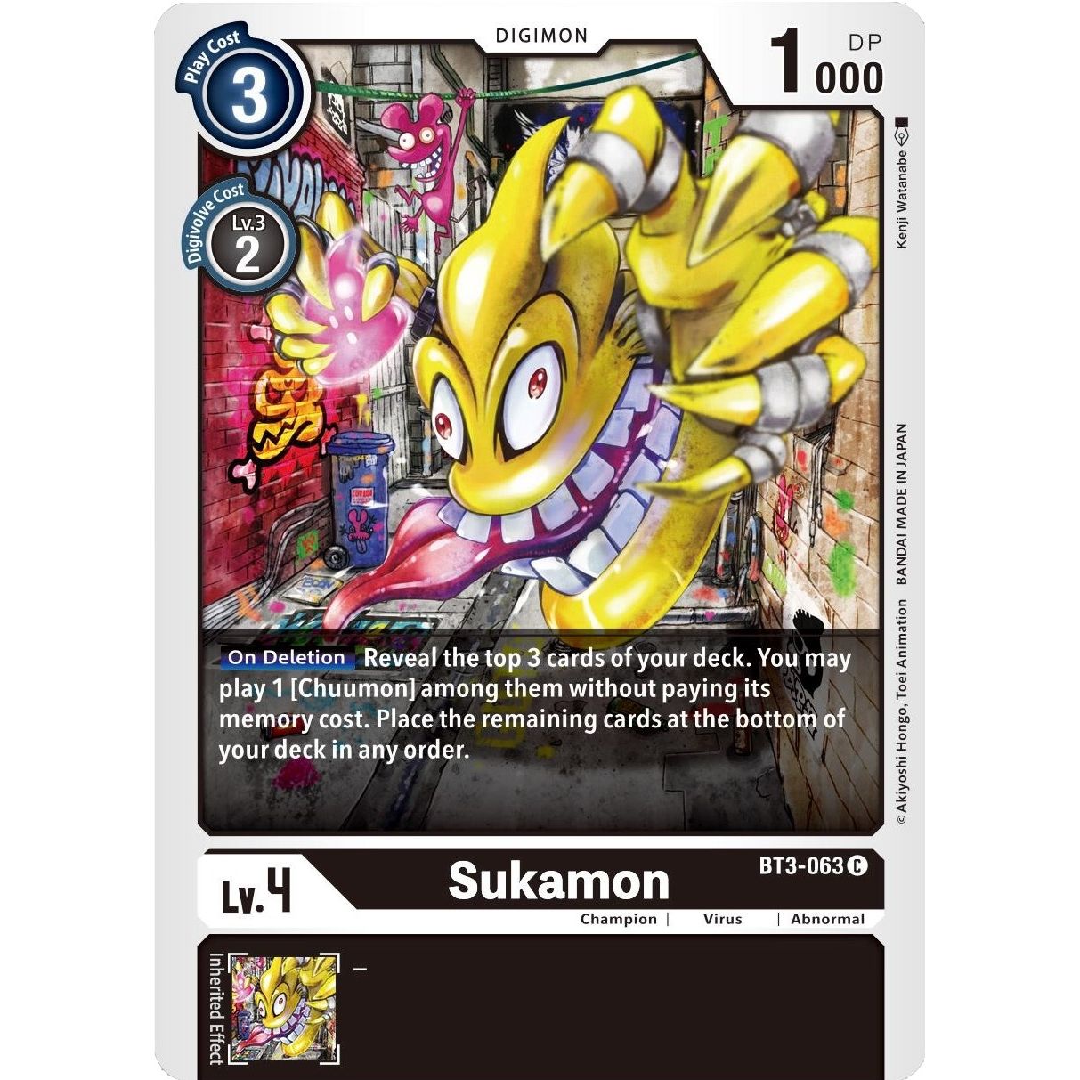 Image for Sukamon (BT3-063 C) (BT01-03B) - Digimon Card Game