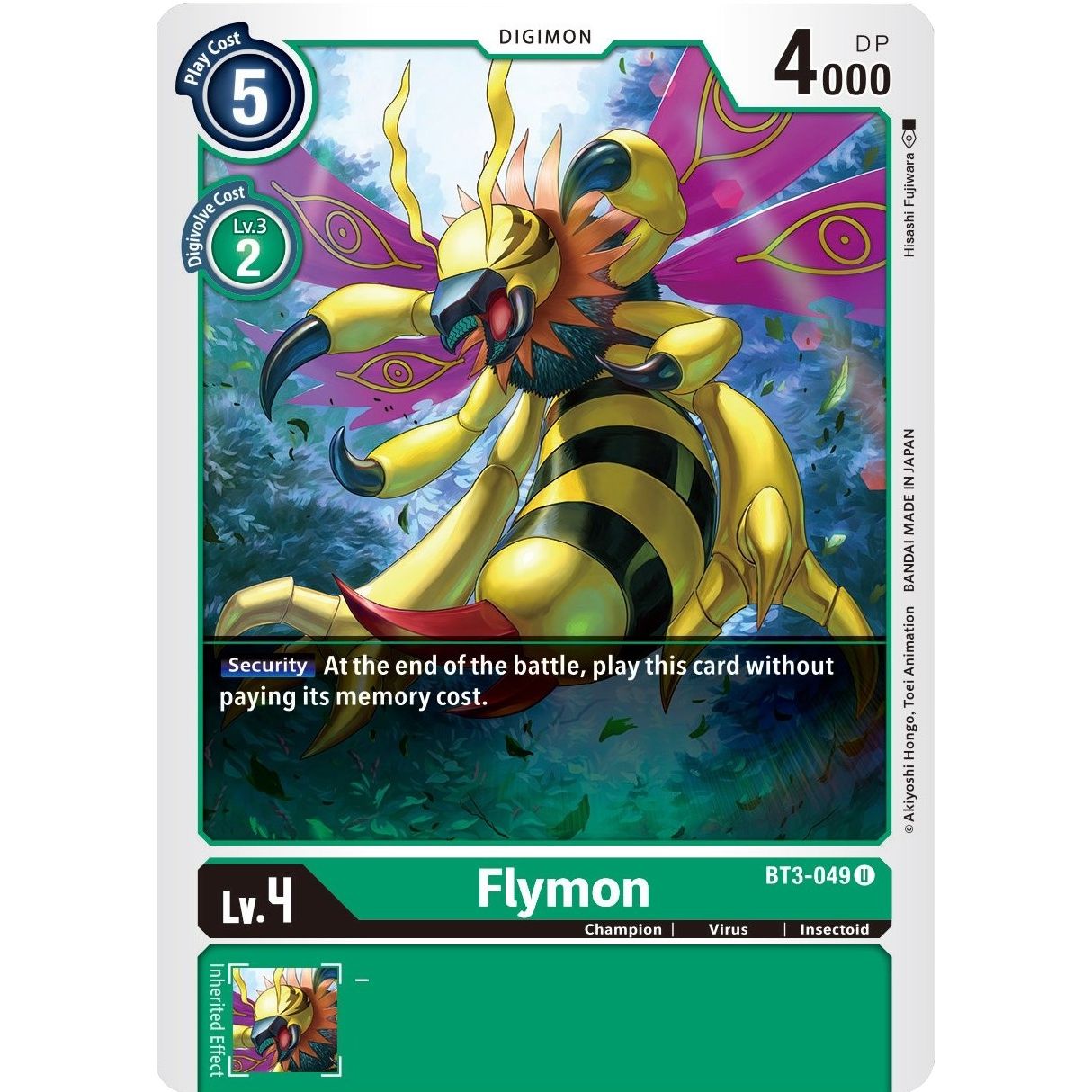 Image for Flymon (BT3-049 U) (BT01-03B) - Digimon Card Game