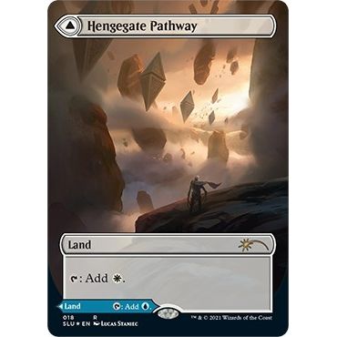 Image for Hengegate Pathway (Borderless) (18) (SLU) - Magic: The Gathering