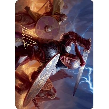 Image for Beskir Shieldmate Art Card (Gold-Stamped Signature) (1) (ASKHM) - Magic: The Gathering