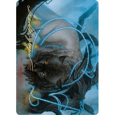 Image for Bind the Monster Art Card (Gold-Stamped Signature) (11) (ASKHM) - Magic: The Gathering