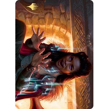 Image for Birgi, God of Storytelling Art Card (Gold-Stamped Signature) (31) (ASKHM) - Magic: The Gathering
