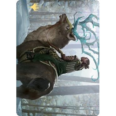 Image for Boreal Outrider Art Card (Gold-Stamped Signature) (42) (ASKHM) - Magic: The Gathering