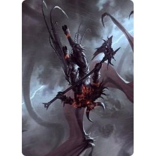 Image for Burning-Rune Demon Art Card (20) (ASKHM) - Magic: The Gathering