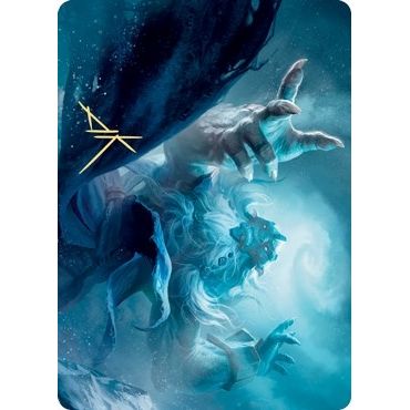 Image for Cyclone Summoner Art Card (Gold-Stamped Signature) (13) (ASKHM) - Magic: The Gathering