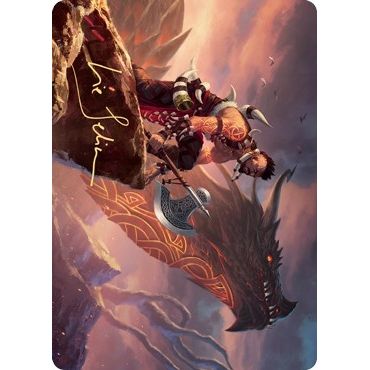 Image for Dragonkin Berserker Art Card (Gold-Stamped Signature) (32) (ASKHM) - Magic: The Gathering