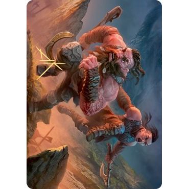 Image for Dwarven Reinforcements Art Card (Gold-Stamped Signature) (33) (ASKHM) - Magic: The Gathering