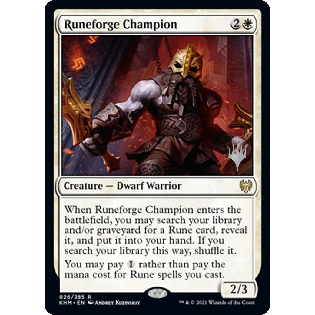 Image for Runeforge Champion (26) (PPKHM) - Magic: The Gathering