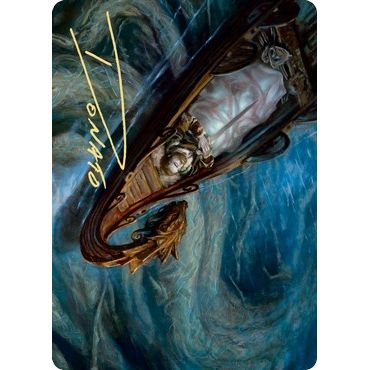 Image for Funeral Longboat Art Card (Gold-Stamped Signature) (68) (ASKHM) - Magic: The Gathering