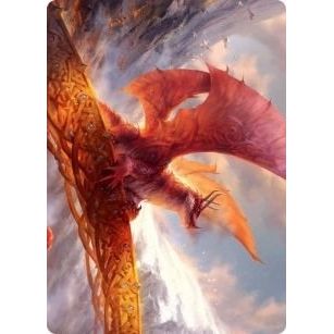 Image for Goldspan Dragon Art Card (35) (ASKHM) - Magic: The Gathering