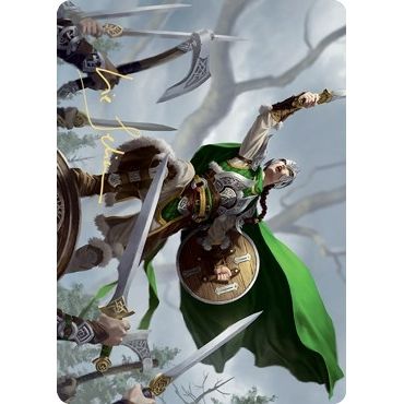 Image for Maja, Bretagard Protector Art Card (Gold-Stamped Signature) (61) (ASKHM) - Magic: The Gathering
