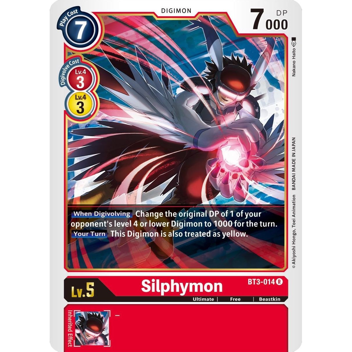 Image for Silphymon (BT3-014 R) (BT01-03B) - Digimon Card Game