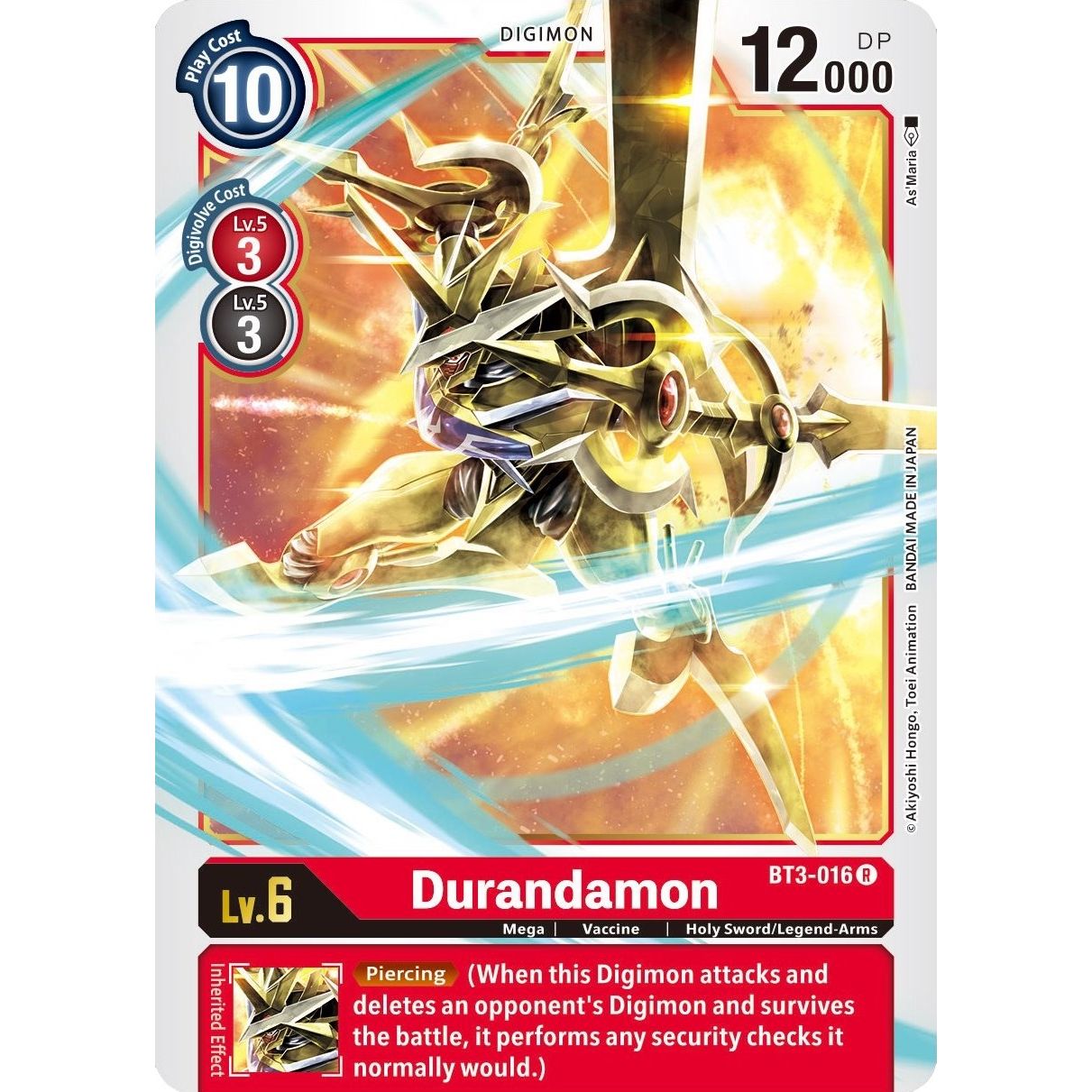 Image for Durandamon (BT3-016 R) (BT01-03B) - Digimon Card Game