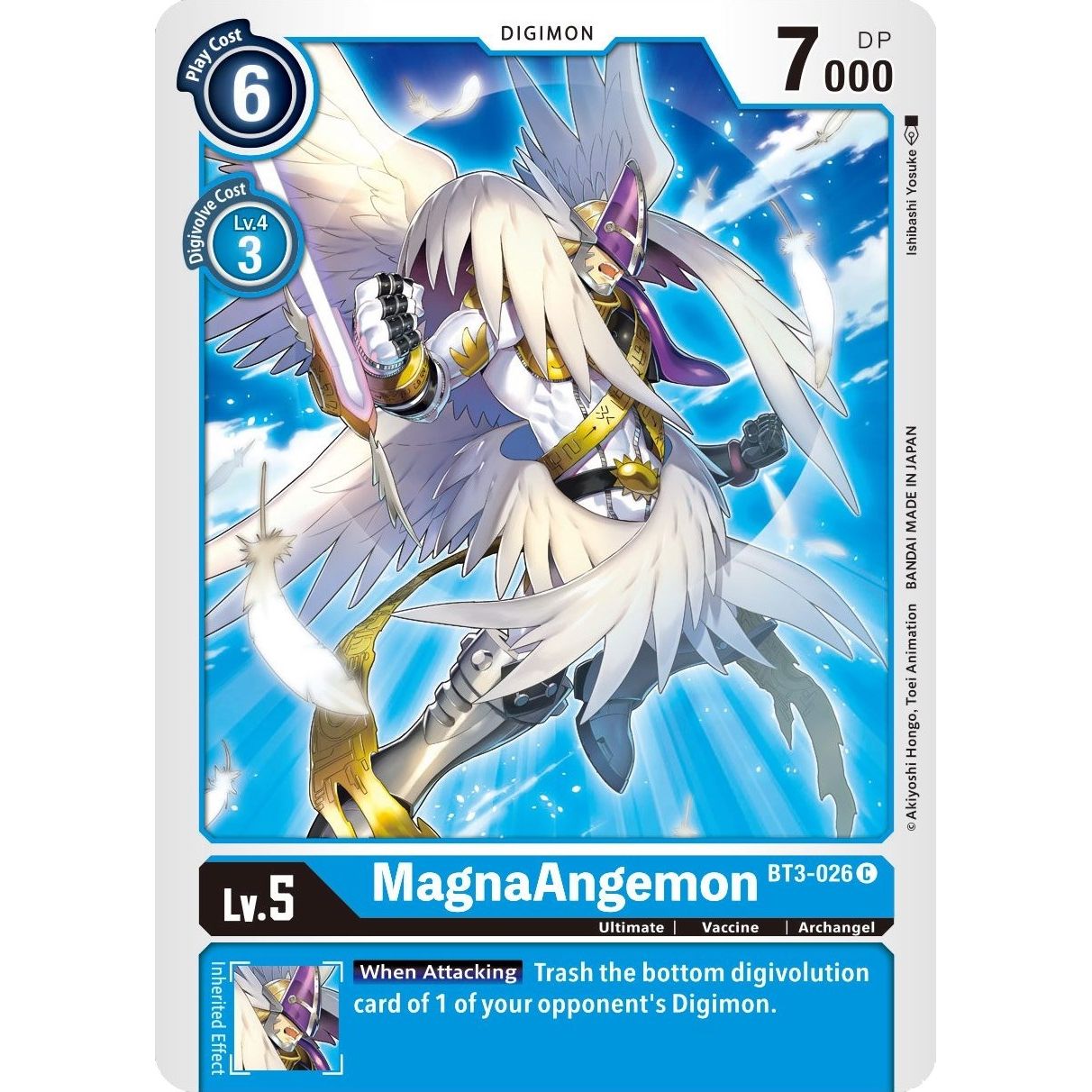 Image for MagnaAngemon - BT3-026 (BT3-026 C) (BT01-03B) - Digimon Card Game