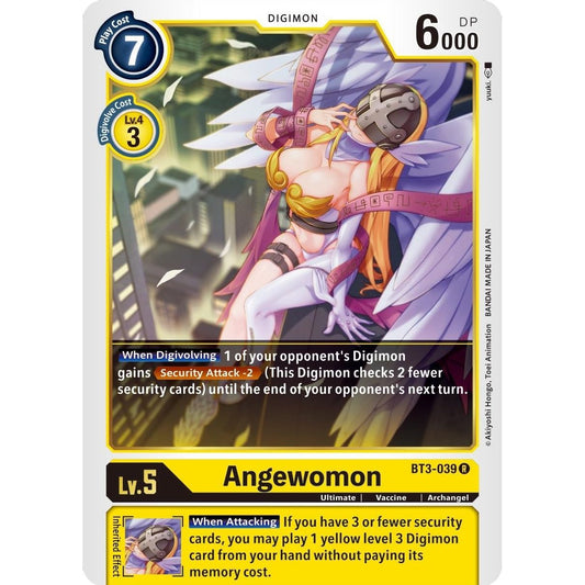 Image for Angewomon - BT3-039 (BT3-039 R) (BT01-03B) - Digimon Card Game