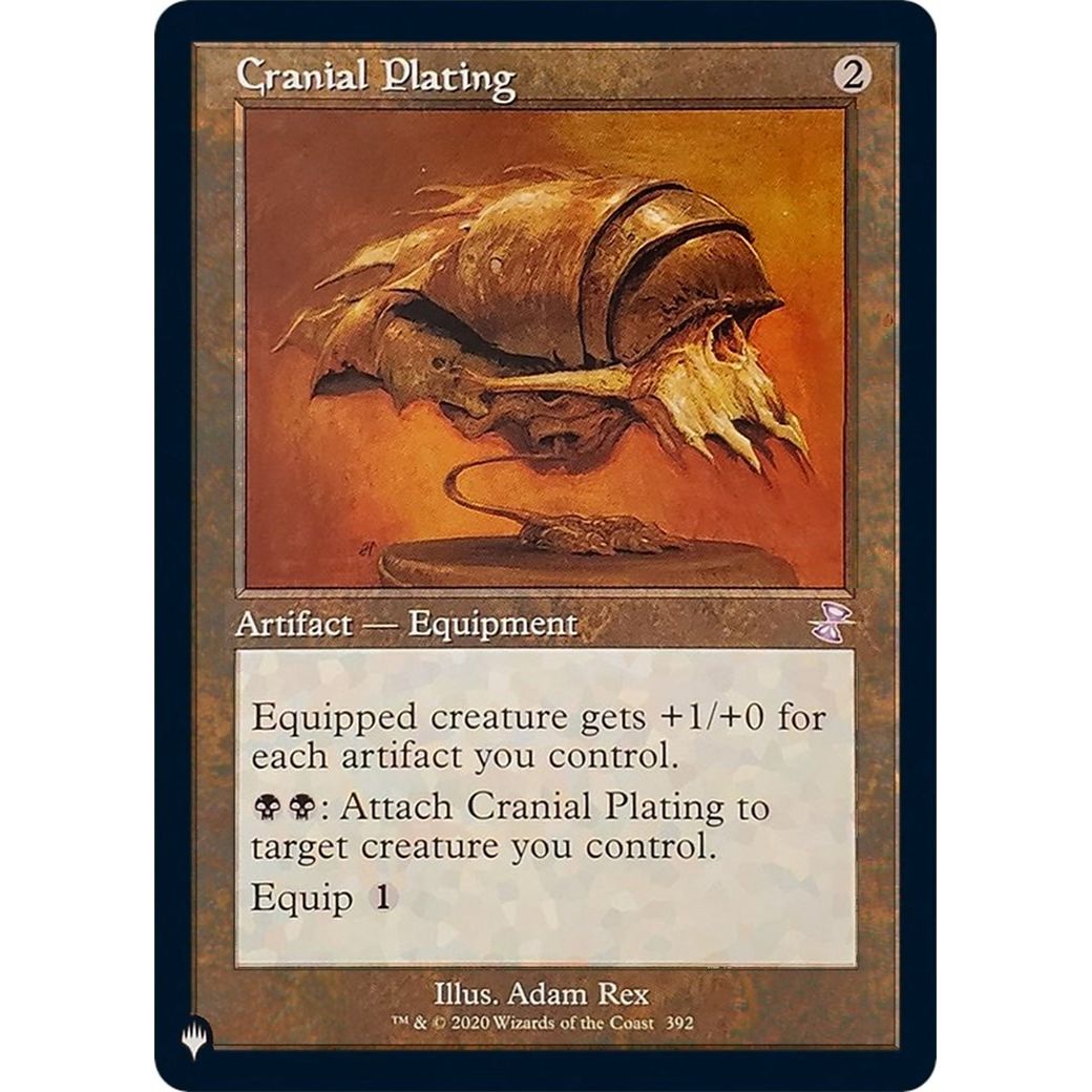 Image for Cranial Plating (392/289) (LIST) - Magic: The Gathering