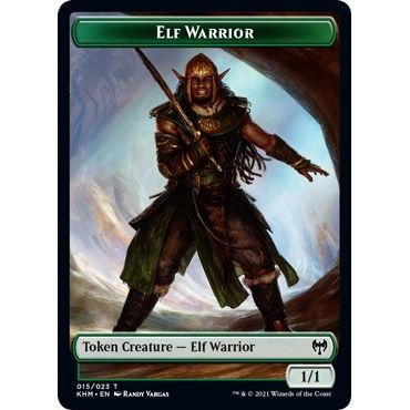 Image for Elf Warrior // Replicated Ring Double-Sided Token (15 // 18) (KHM) - Magic: The Gathering