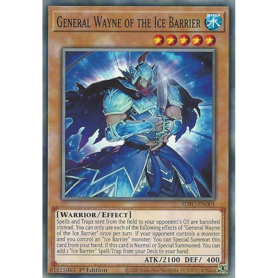 Image for General Wayne of the Ice Barrier (SDFC-EN001) (SDFC) - YuGiOh