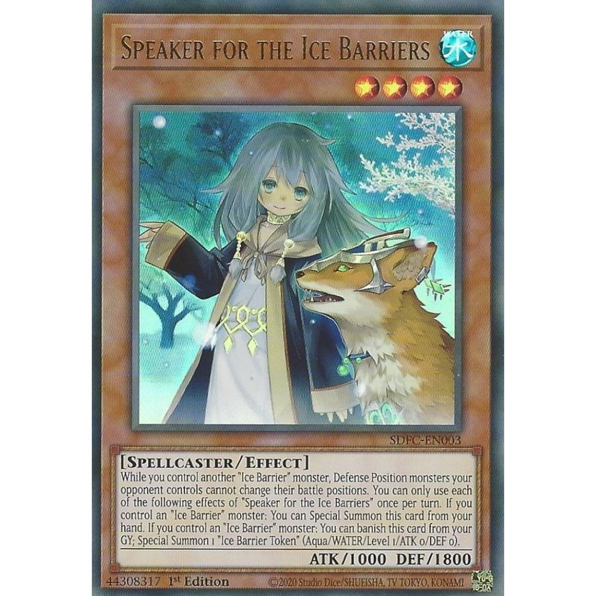 Image for Speaker for the Ice Barriers (SDFC-EN003) (SDFC) - YuGiOh