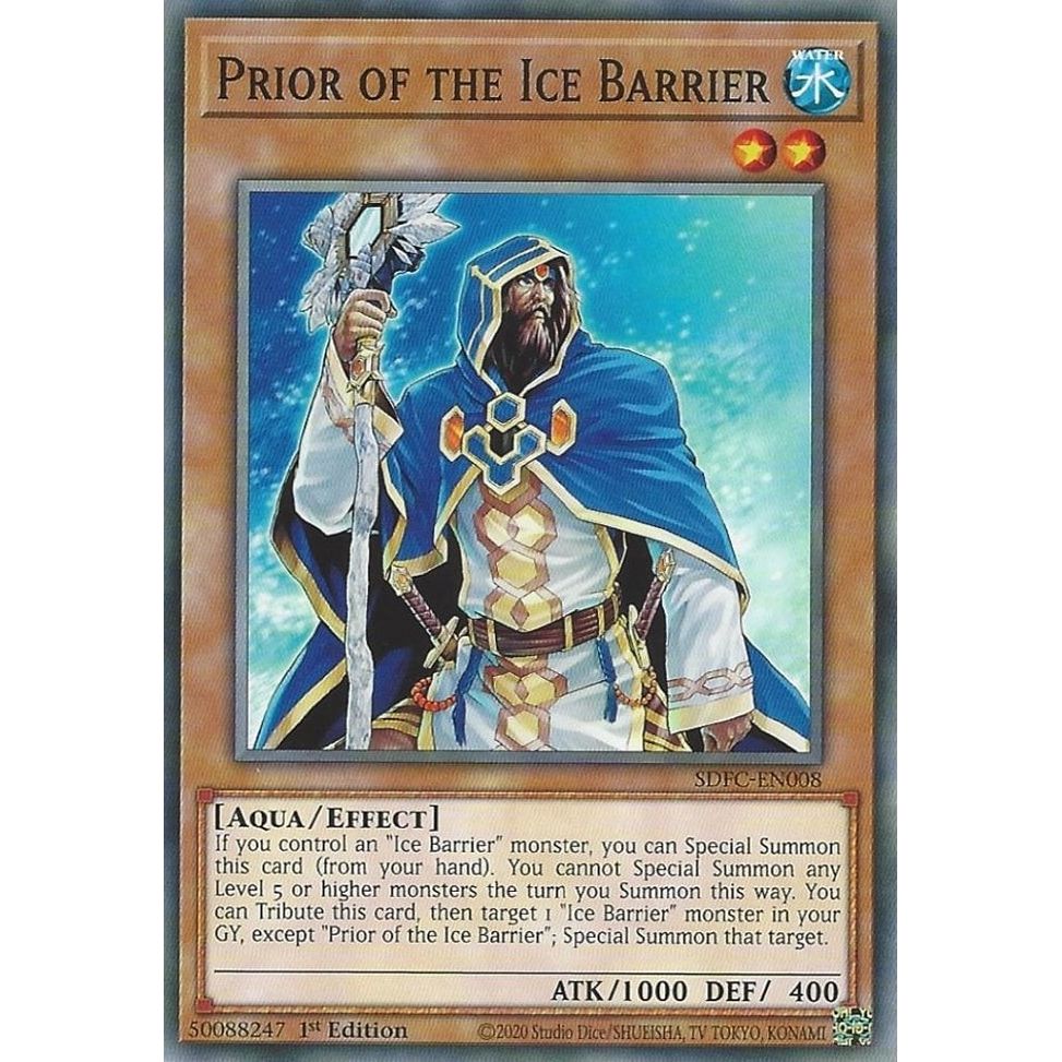 Image for Prior of the Ice Barrier (SDFC-EN008) (SDFC) - YuGiOh