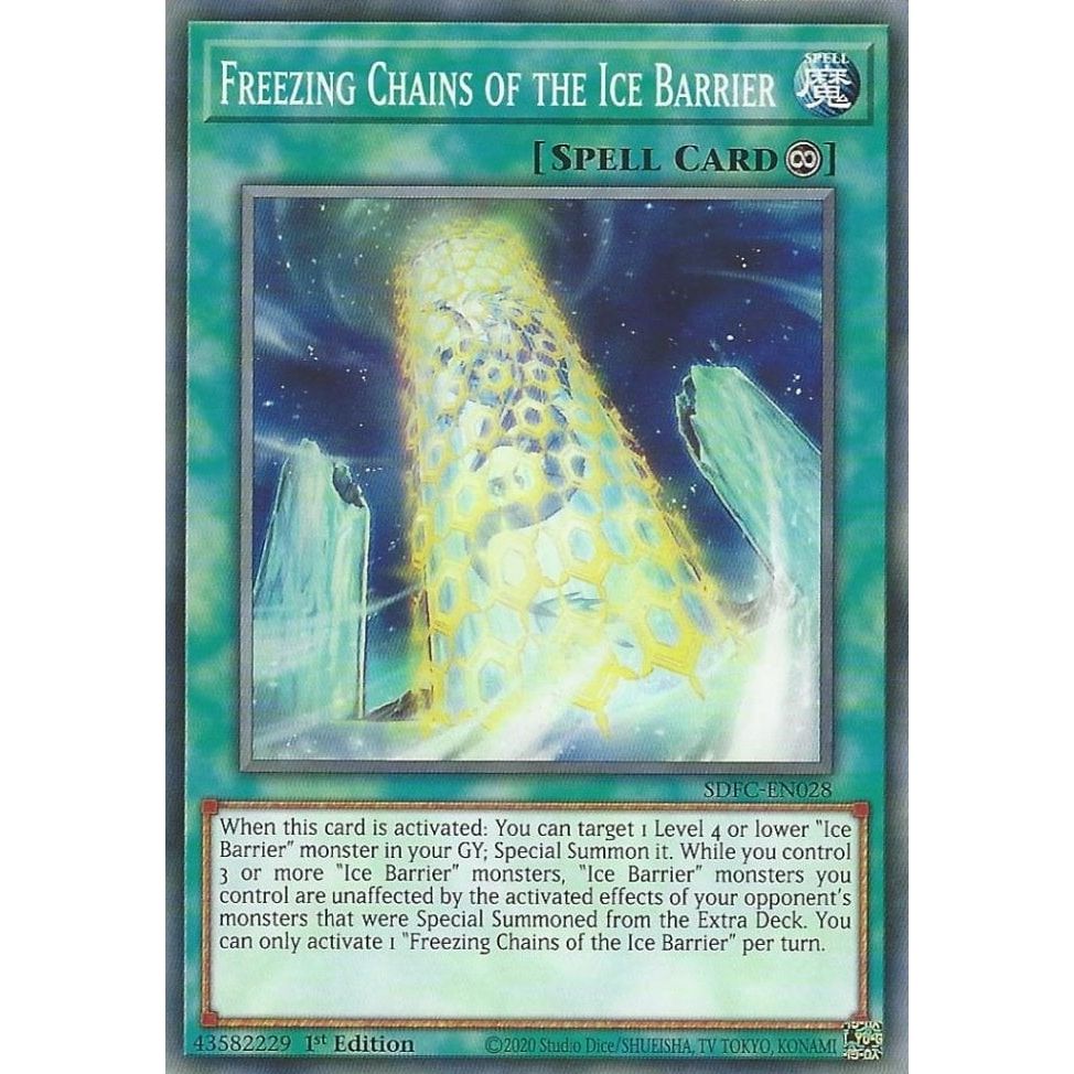 Image for Freezing Chains of the Ice Barrier (SDFC-EN028) (SDFC) - YuGiOh