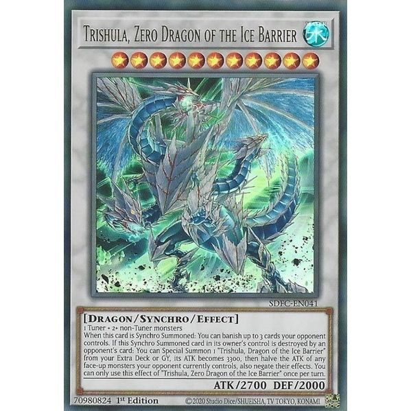 Image for Trishula, Zero Dragon of the Ice Barrier (SDFC-EN041) (SDFC) - YuGiOh