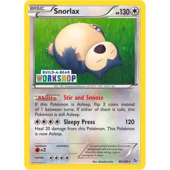 Image for Snorlax - 80/106 (Build-a-Bear Workshop Exclusive) (080/106) (MCAP) - Pokemon