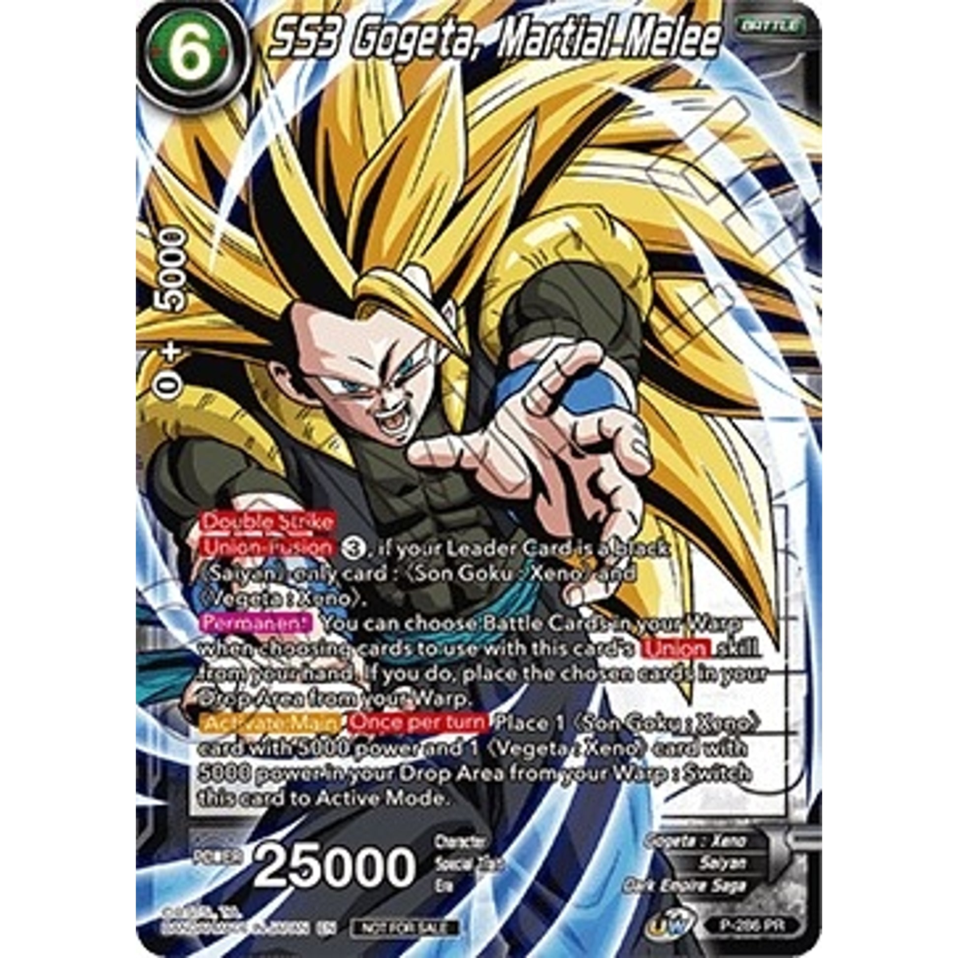 Image for SS3 Gogeta, Martial Melee (Unison Warrior Series Tournament Pack Vol.3) (Winner Stamped) (P-286) (TPR) - Dragon Ball Super: Masters