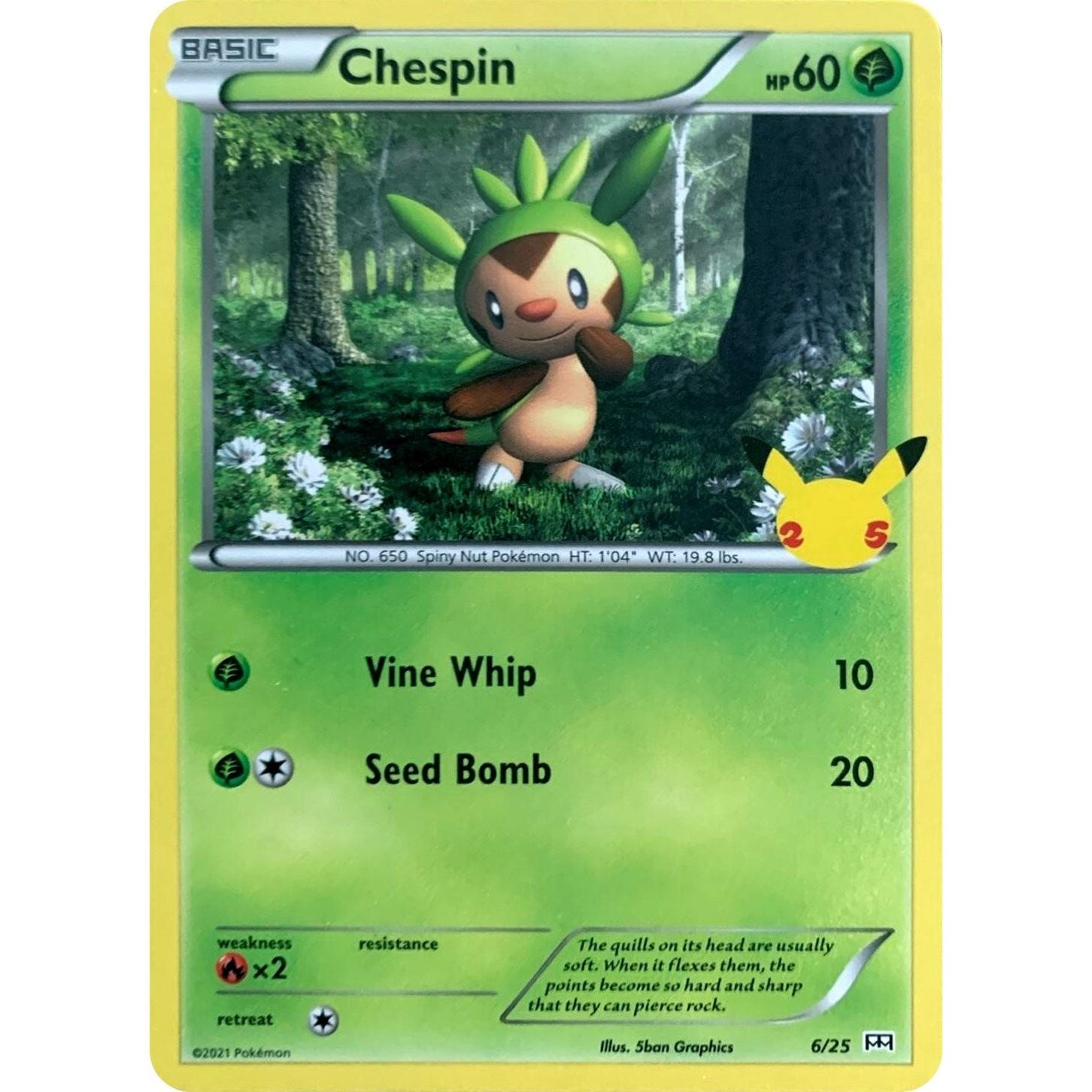 Image for Chespin (006/025) (MCD21) - Pokemon