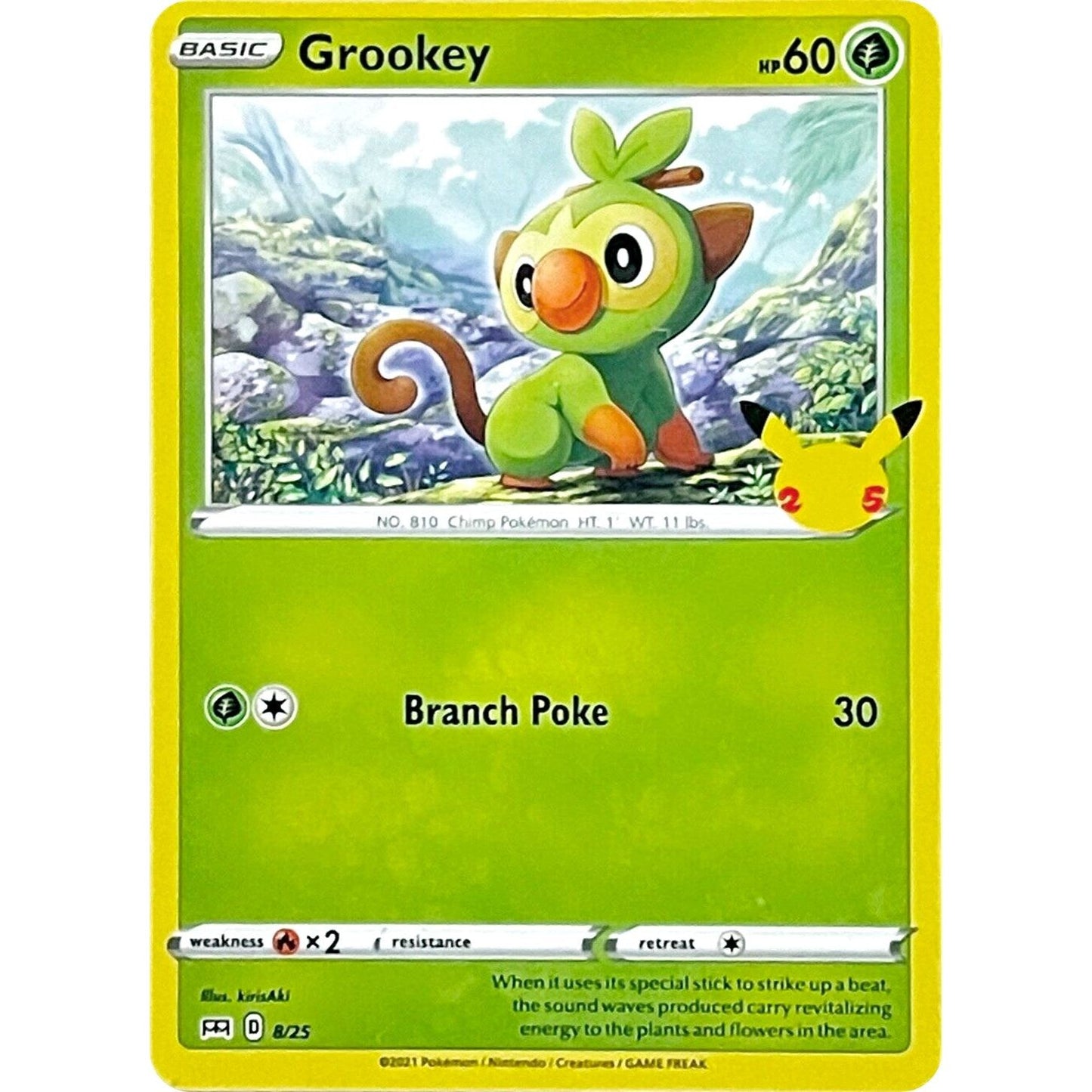 Image for Grookey (008/025) (MCD21) - Pokemon