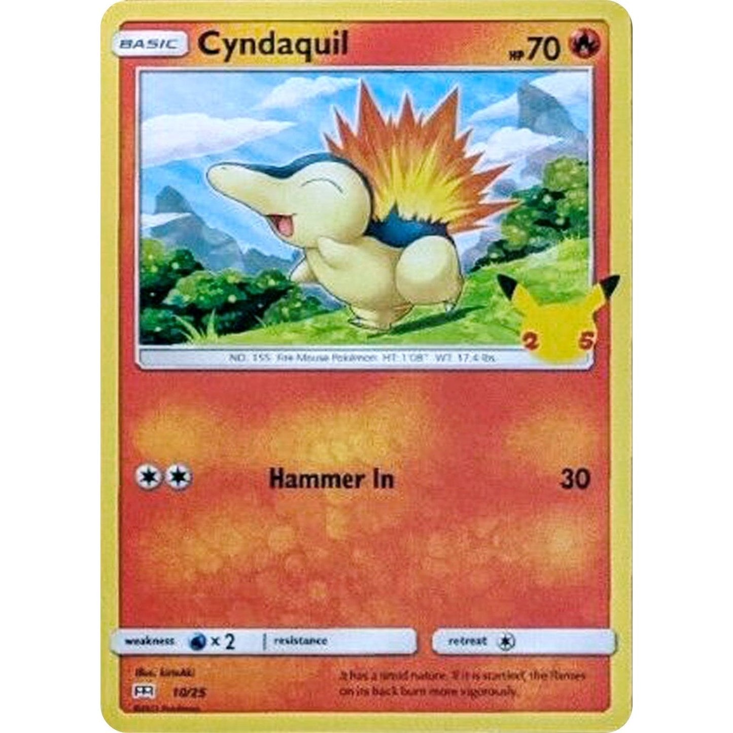 Image for Cyndaquil (010/025) (MCD21) - Pokemon