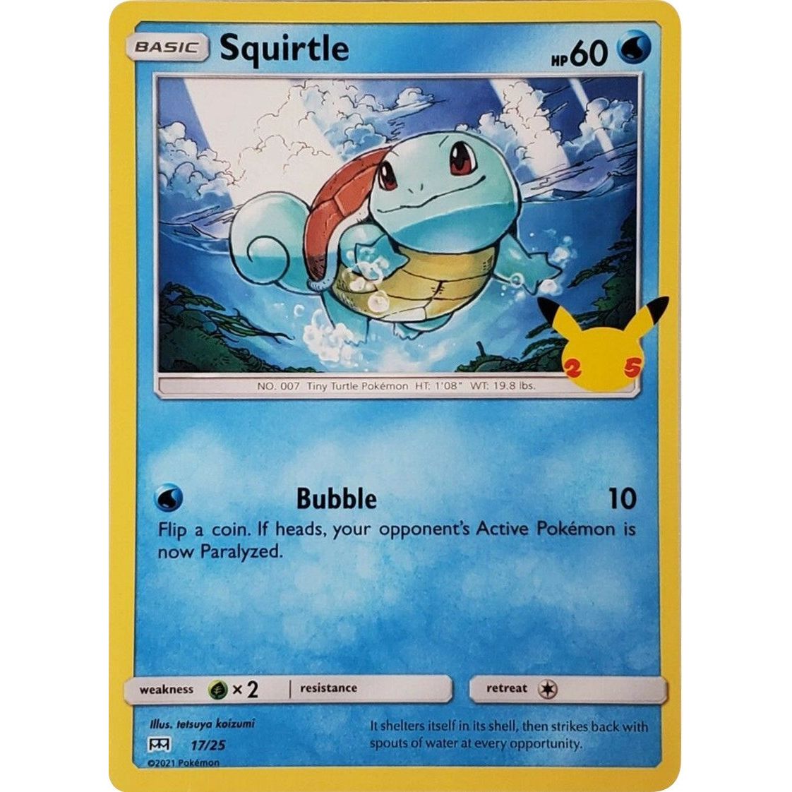 Image for Squirtle (017/025) (MCD21) - Pokemon
