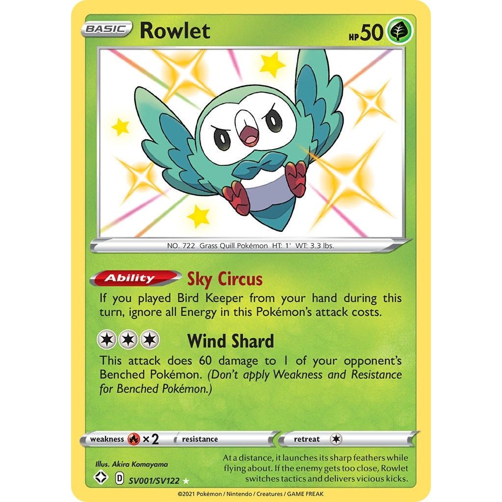 Image for Rowlet (SV001/SV122) (SHFSV) - Pokemon
