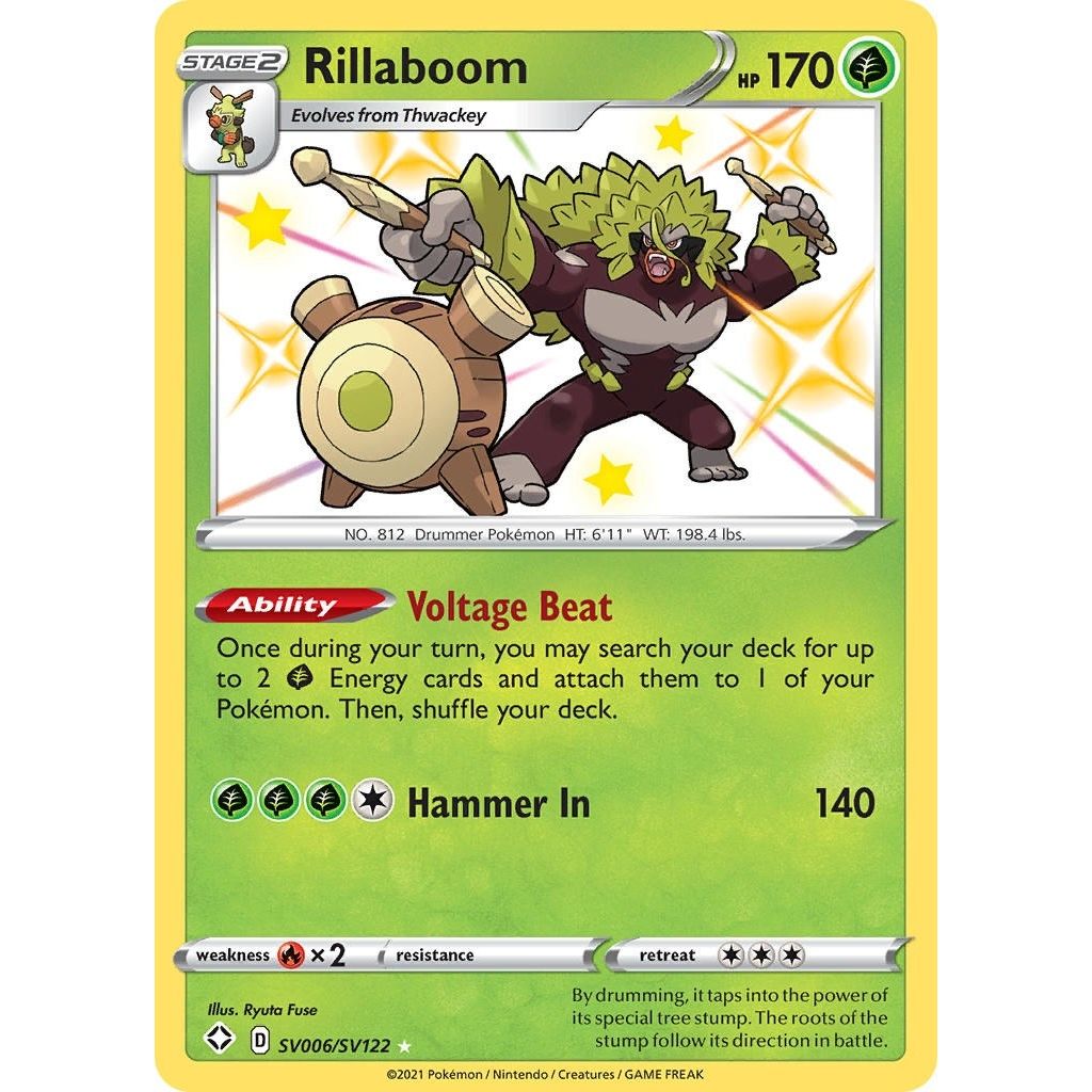 Image for Rillaboom (SV006/SV122) (SHFSV) - Pokemon