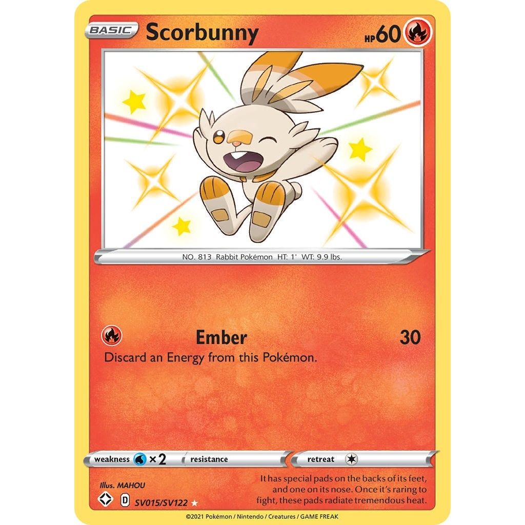 Image for Scorbunny (SV015/SV122) (SHFSV) - Pokemon