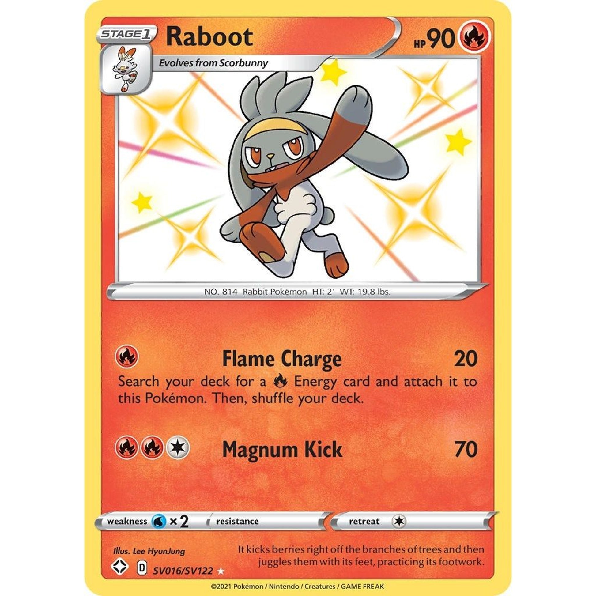 Image for Raboot (SV016/SV122) (SHFSV) - Pokemon