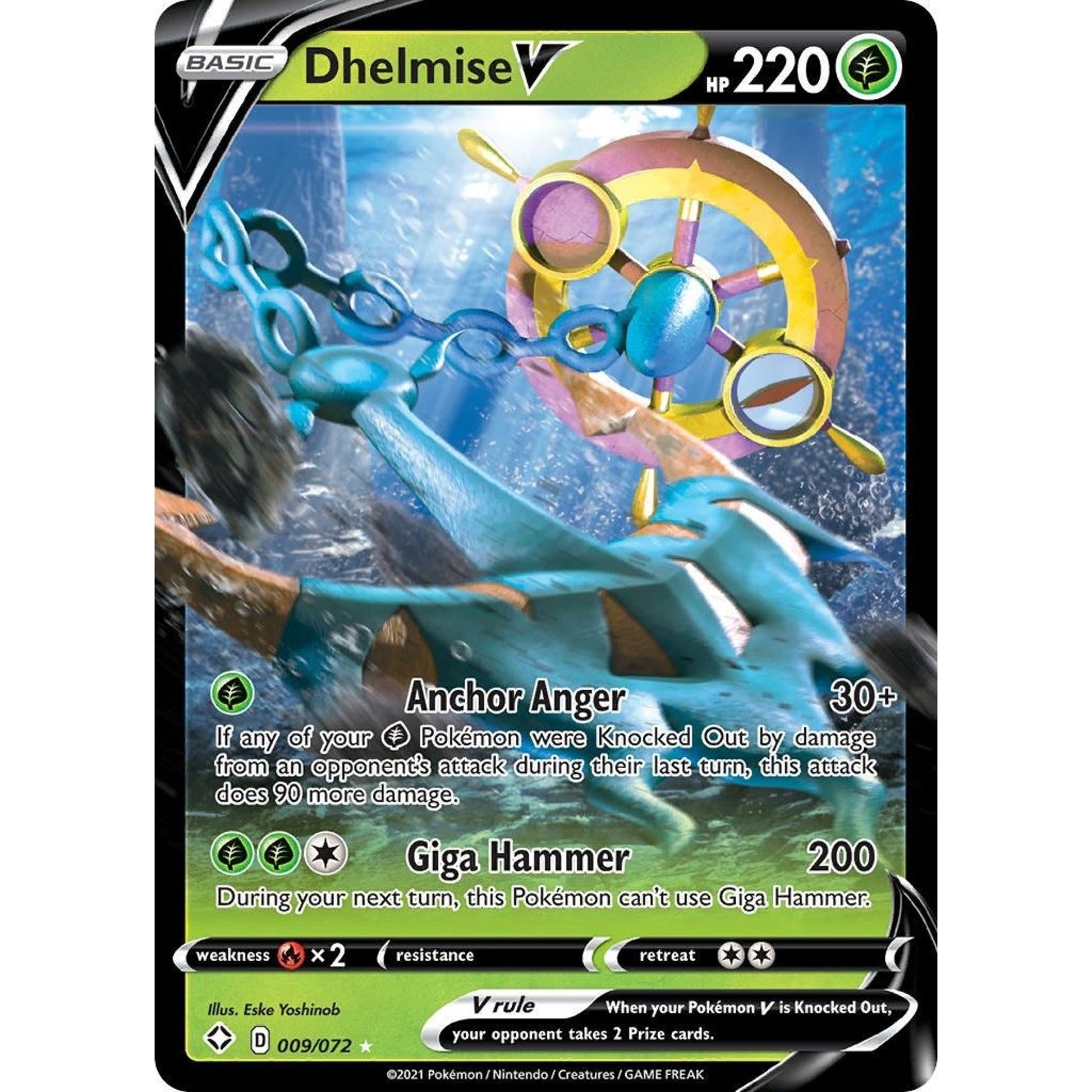 Image for Dhelmise V (009/072) (SHF) - Pokemon