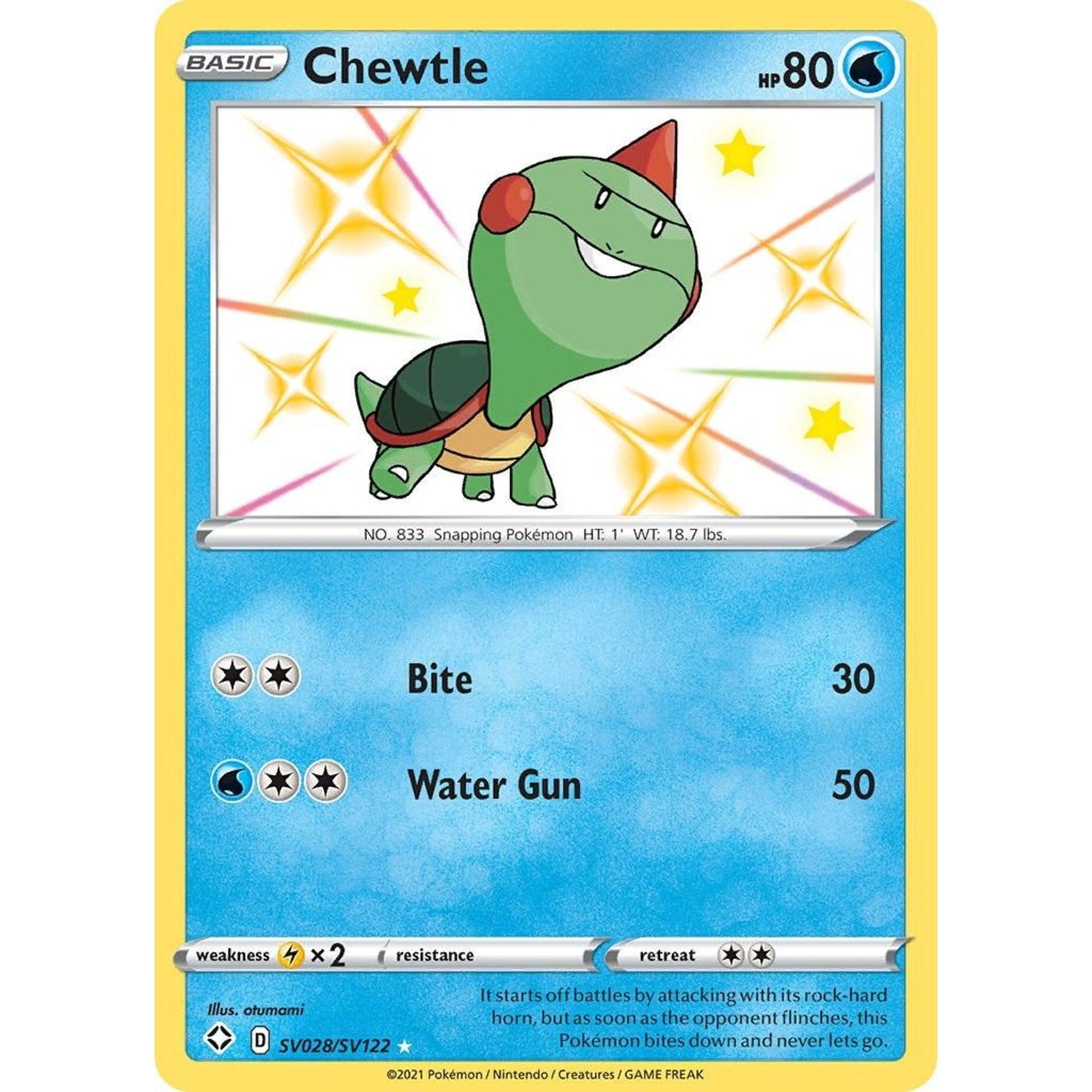 Image for Chewtle (SV028/SV122) (SHFSV) - Pokemon