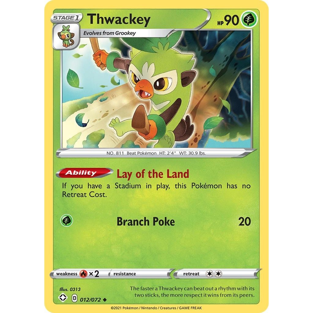 Image for Thwackey (012/072) (SHF) - Pokemon